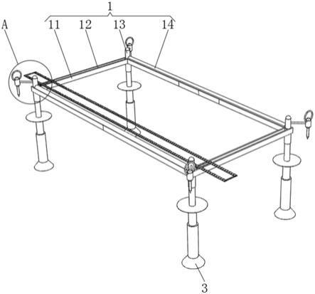 一种莲蓬采摘平台支撑装置的制作方法