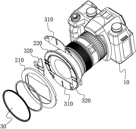 一种相机用可变口径的滤镜支架的制作方法