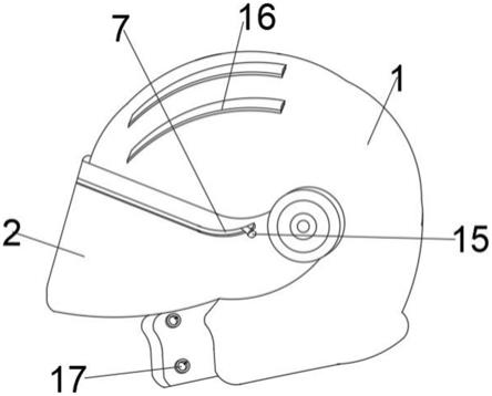 一种带防雾面罩的摩托车安全头盔的制作方法