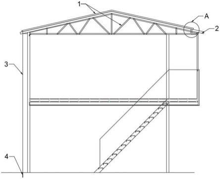 一种钢结构房屋屋顶防风结构的制作方法