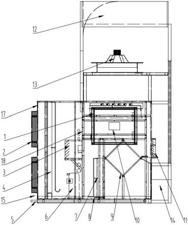 一种开闭一体式空气源热泵烟叶烘干机的制作方法