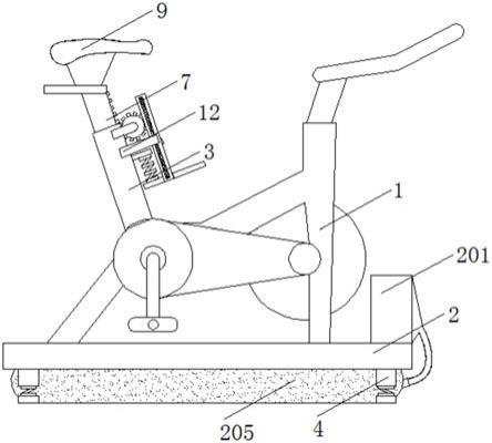一种减震型动感单车车架的制作方法