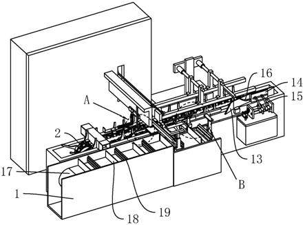 虾片煎饼自动装盒机的装盒机构的制作方法