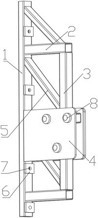 一种升降式脚手架用下吊点桁架的制作方法