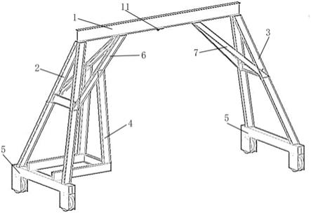 一种竖井吊装桁架装置的制作方法