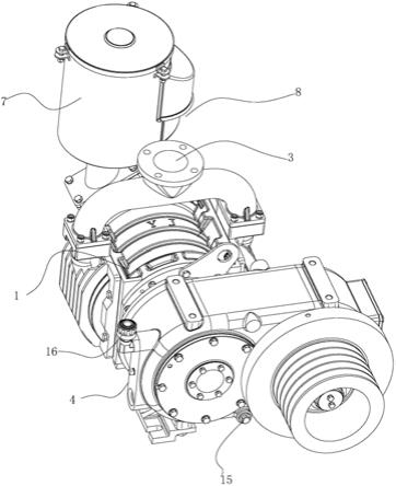 散装车专用低压摆杆式气体压缩机的制作方法
