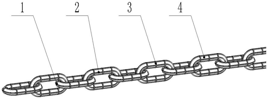 一种麻花钢筋式圆环链及链式树皮清除机的制作方法