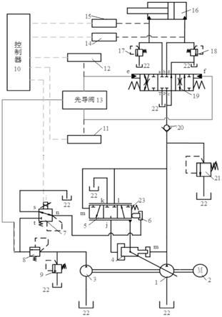 一种液压泵的功率调节系统及调节方法