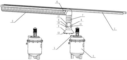 一种呋喃树脂反应釜投料口吸风装置的制作方法