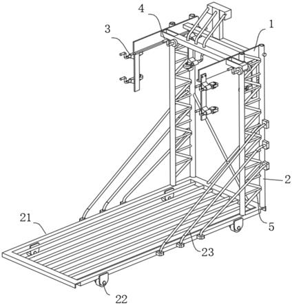 桥梁工程悬挂行走式高空作业车的制作方法
