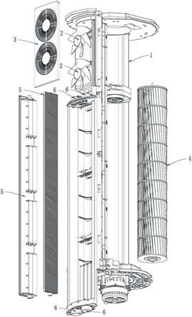 柱柜式空调送风结构的制作方法