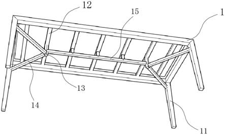 一种支撑结构、木桌及家具的制作方法