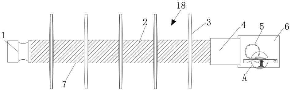 一种防脱线的棒式支撑复合绝缘子的制作方法