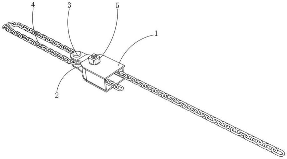 一种用于铁路车辆运输固定的铁链收紧装置的制作方法