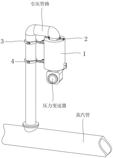 一种测量蒸汽引压管路的保温装置的制作方法