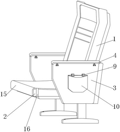 一种具有防磕碰功能的礼堂椅的制作方法