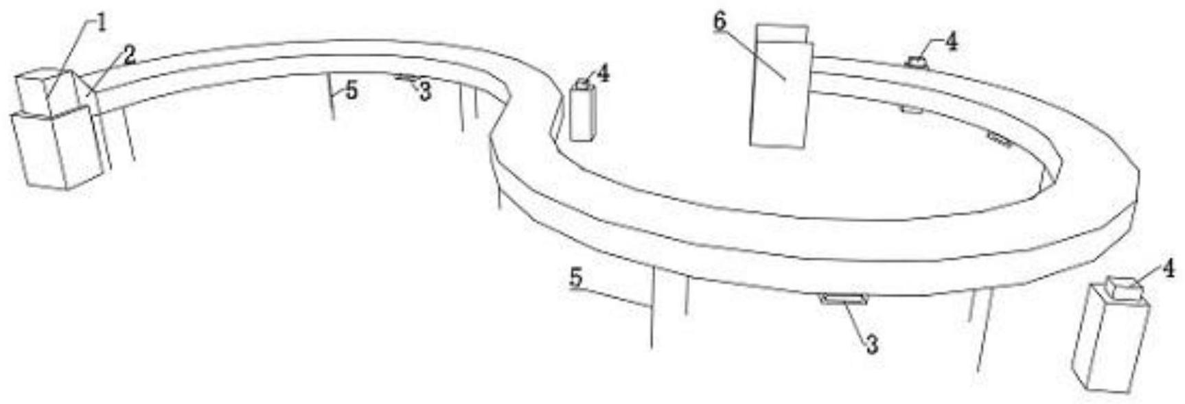 一种蛇型曲线公路隧道火灾模拟试验平台系统的制作方法