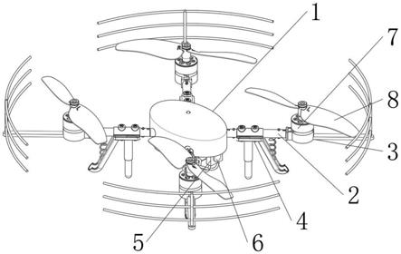 一种无人机探测干扰系统的无人机防护结构的制作方法