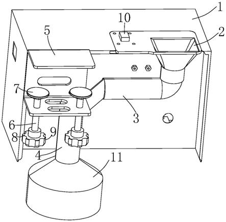 一种用于缝纫机的快拆式台面吸尘装置的制作方法