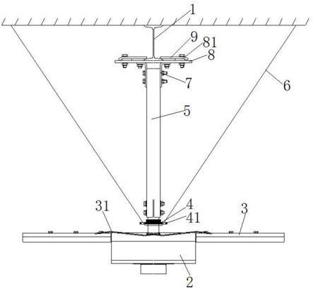 吊扇电机安全防坠装置的制作方法