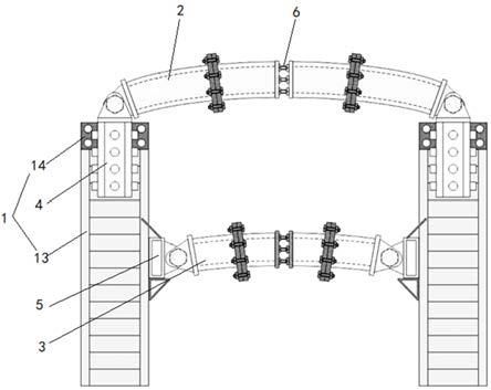 一种用于基坑围护结构的拱形预应力支撑结构的制作方法