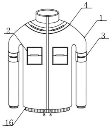 一种带有落水紧急救生气囊的校服的制作方法