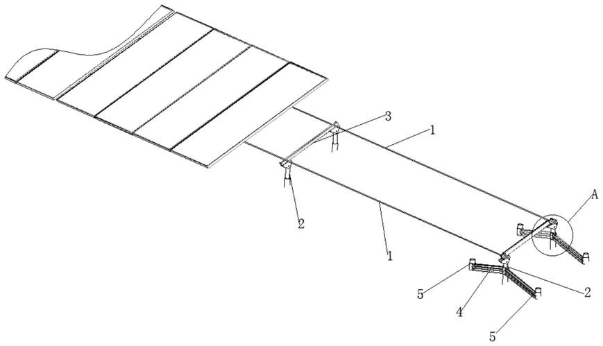 边坡索式光伏支架及反作用力计算的方法与流程