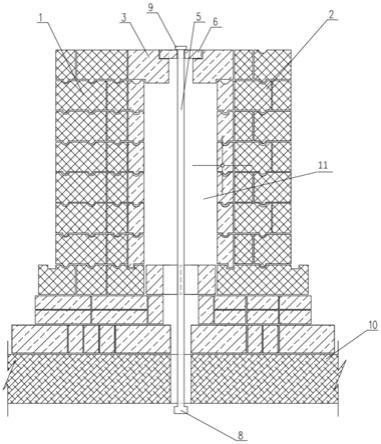 一种可自动下调的焦炉蓄热室篦子砖结构的制作方法