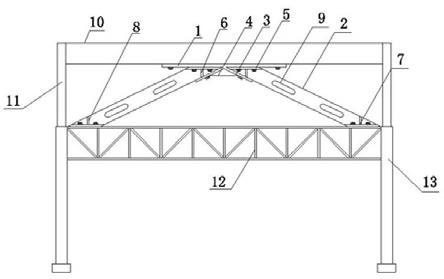 带吊车梁的钢结构厂房上段柱柱间支撑结构的制作方法