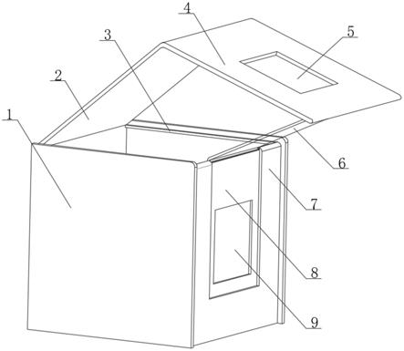一种带防尘式、窗口式的包装盒的制作方法