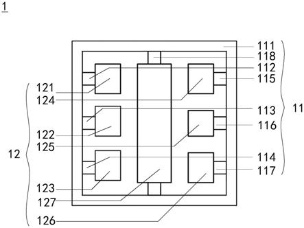 一种七引脚的LED封装支架单体、模组及贴片结构的制作方法