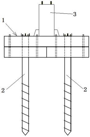 一种输电线路用装配式十字梁板螺旋桩基础的制作方法