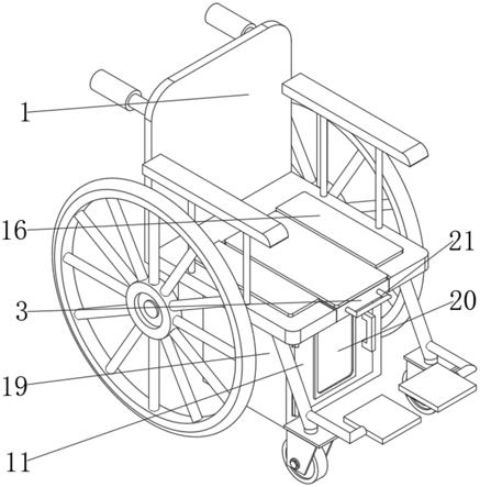 一种便于患者如厕的轮椅的制作方法