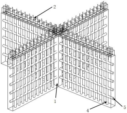一种预制轻质格构式混凝土墙装配结构体系及其施工方法