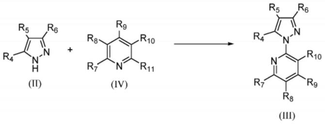 用于制备5-溴-2-(3-氯-吡啶-2-基)-2H-吡唑-3-甲酸的方法与流程