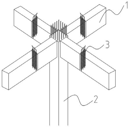 一种梁柱节点不同强度混凝土浇筑分隔结构的制作方法