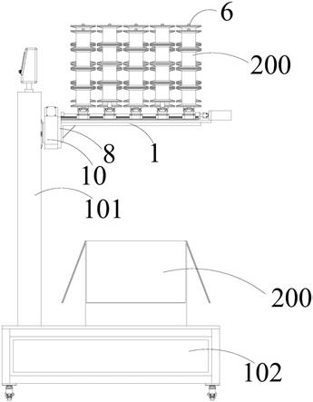 交叉式线盘堆叠装箱机构的制作方法