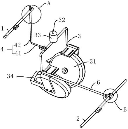 一种秧苗移栽机镇压轮的浮动机构的制作方法