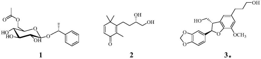 一种从木贼麻黄中提取的三个新化合物及其制备方法和应用