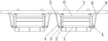 简支梁式桥用组合式对称安装的盘式支座装置的制作方法