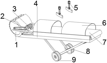 一种斗轮堆料机悬臂定位调节装置的制作方法