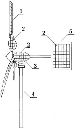 一种光伏板与风叶片一体的风力发电机的制作方法