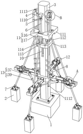 一种高压输电线塔架防风振荡装置的制作方法