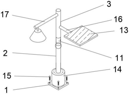 一种防撞击性能好的新型太阳能路灯灯杆的制作方法