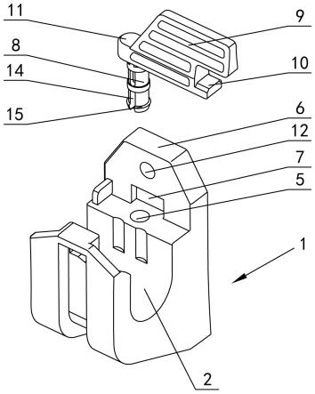 防脱卸门闩式挂钩装置的制作方法