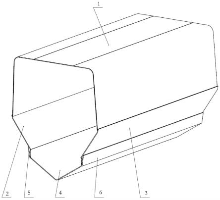 梯度式双V型防地雷车体结构的制作方法