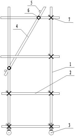 围护结构倾斜钢立柱就位台座的制作方法