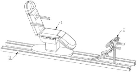 一种便于提取和种植毛囊的可滑行轨迹床椅装置的制作方法