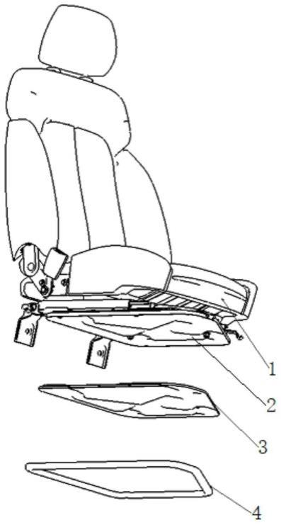 一种汽车前排座椅隔热密封结构的制作方法