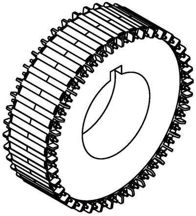 永磁同步电机的双列表贴转子结构的制作方法